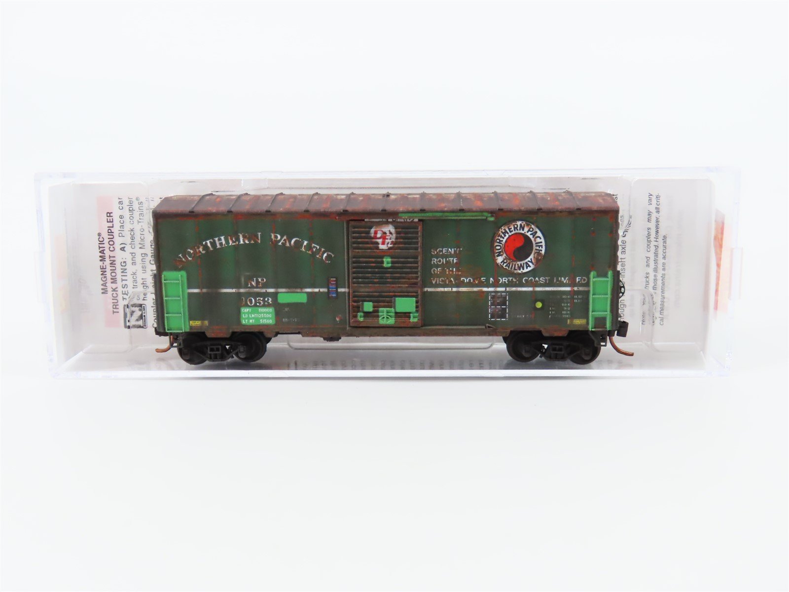 N Micro-Trains MTL #02444400 NP Northern Pacific 40' Box Car #1053 - Weathered