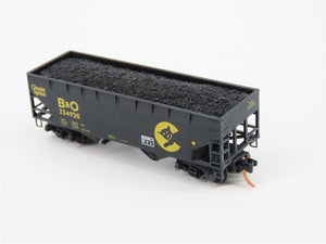 N Micro-Trains MTL 05544510 B&O Chessie System 2-Bay Hopper #234928 w/ Graffiti