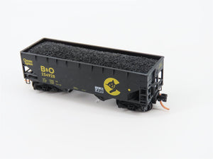 N Micro-Trains MTL 05544510 B&O Chessie System 2-Bay Hopper #234928 w/ Graffiti