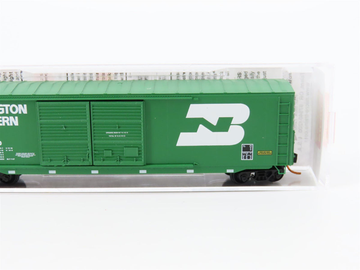 N Micro-Trains MTL #03700060 BN Burlington Northern 50&#39; Box Car #239820 w/ Load