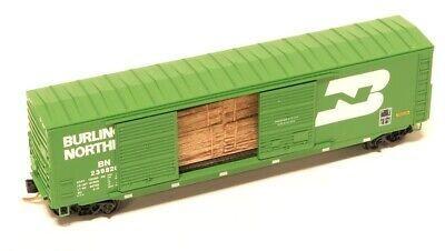 N Micro-Trains MTL #03700060 BN Burlington Northern 50&#39; Box Car #239820 w/ Load