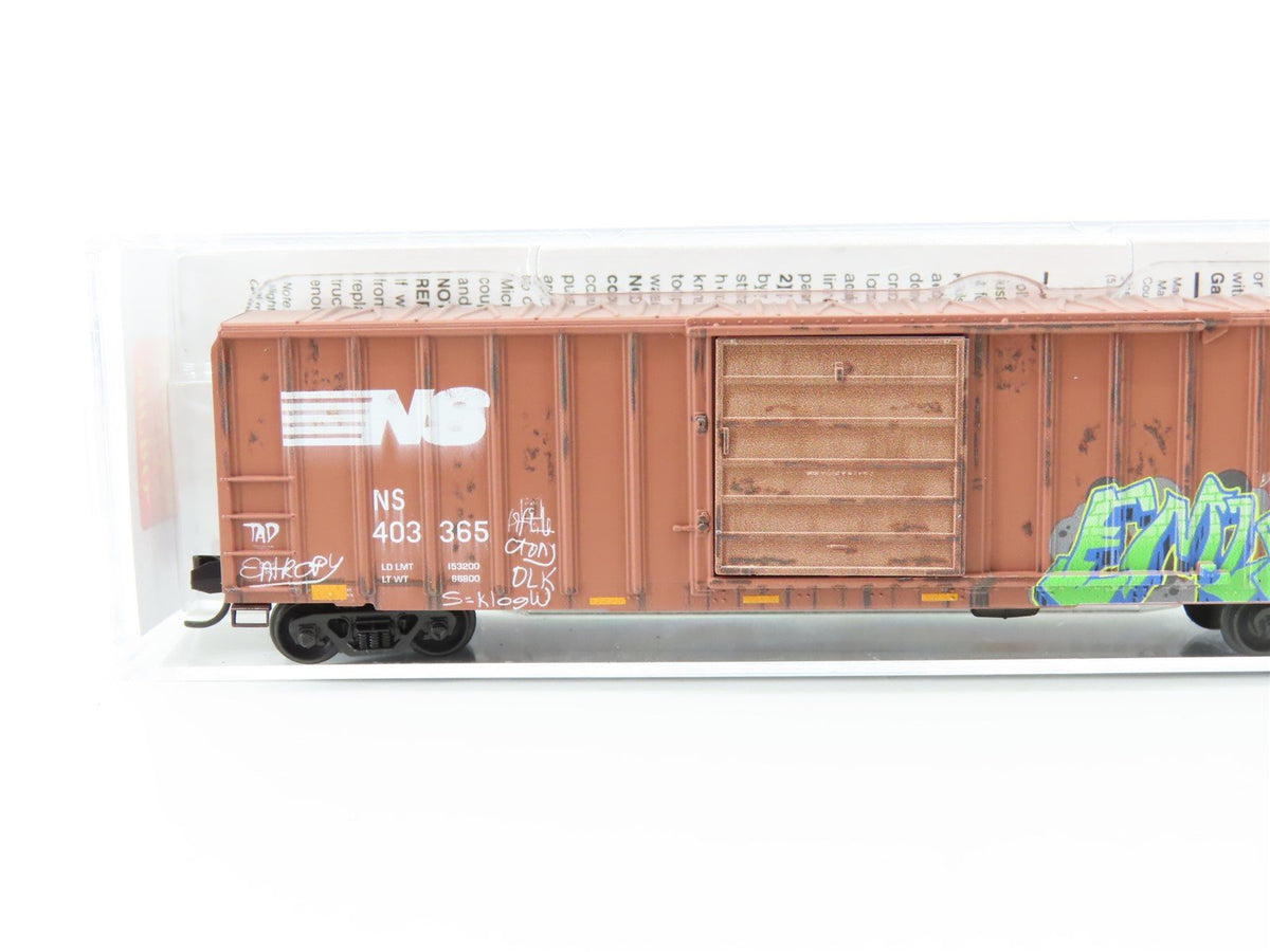 N Micro-Trains MTL 02553733 NS Norfolk Southern 50&#39; Box Car 403265 - w/ Graffiti