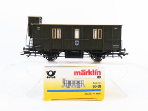 HO Scale Marklin 60-01 German Era I 1908 Postal Mail Car #3059