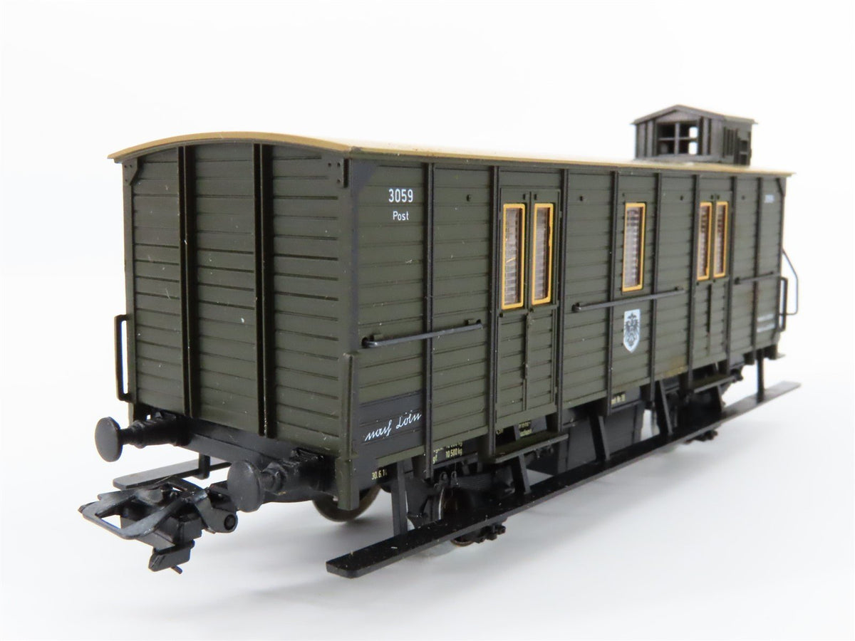 HO Scale Marklin 60-01 German Era I 1908 Postal Mail Car #3059