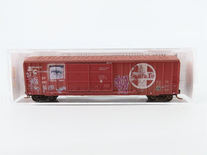 N Scale Micro-Trains MTL 03044250 ATSF Santa Fe 50' Box Car #18203 w/ Graffiti