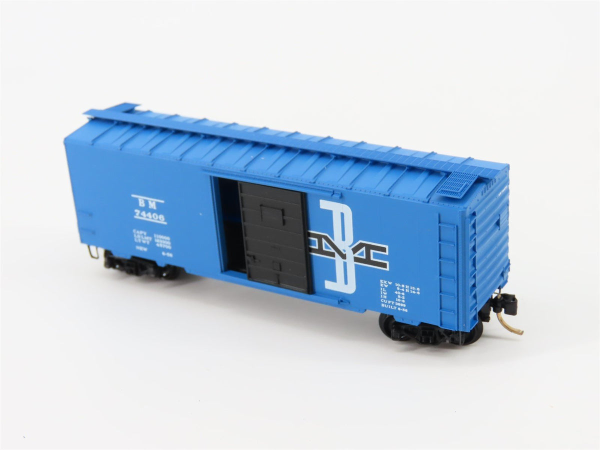 N Scale Micro-Trains MTL 20140 BM Boston &amp; Maine 40&#39; Single Door Box Car #74406