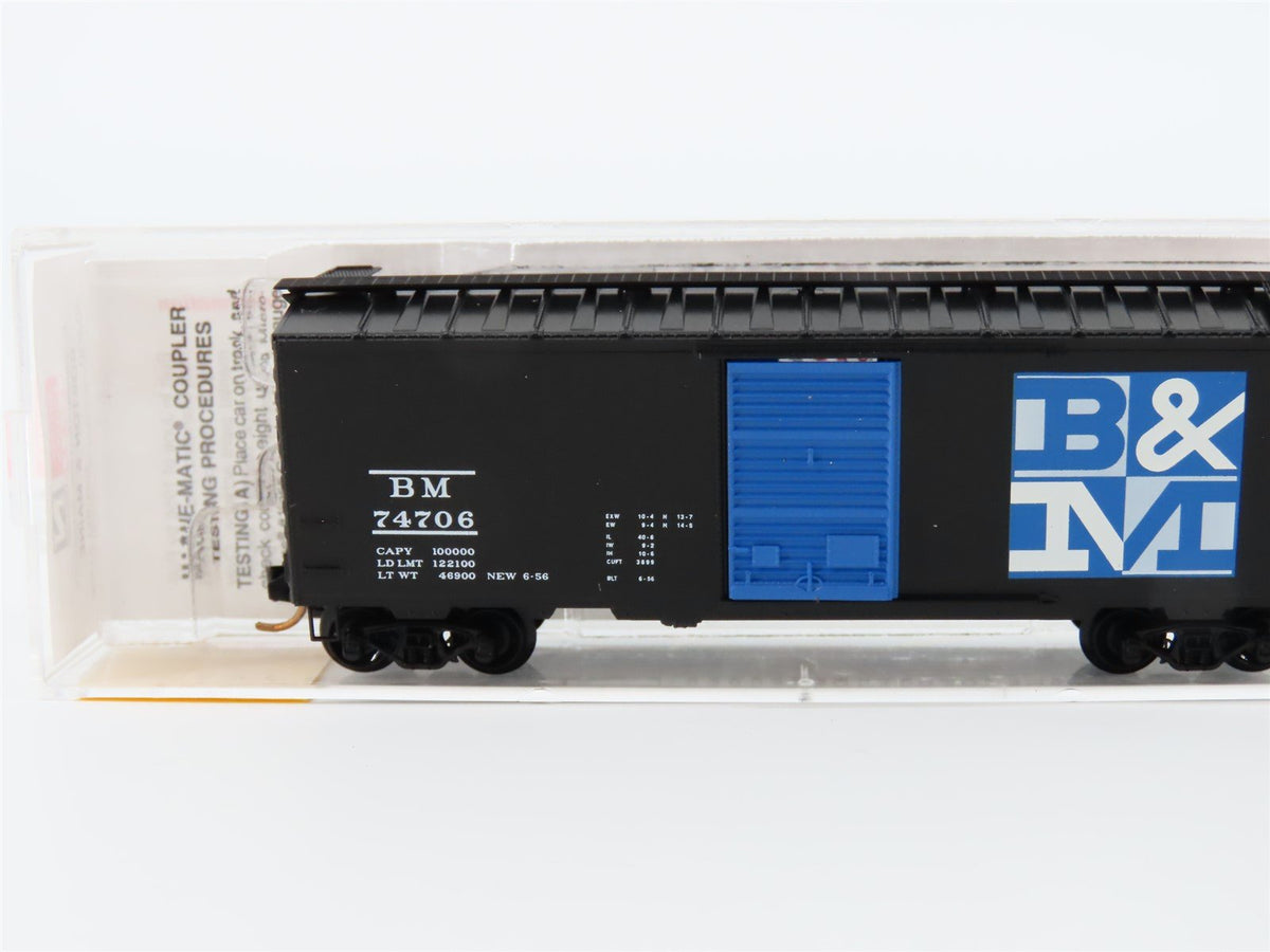 N Scale Micro-Trains MTL 20400 BM Boston &amp; Maine 40&#39; Single Door Box Car #74706