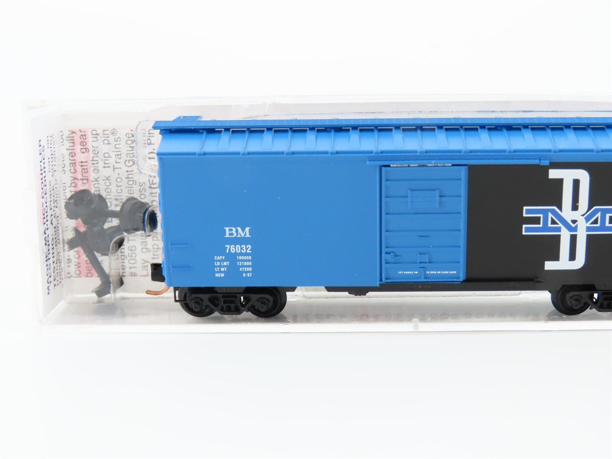 N Micro-Trains MTL 02000696 BM Boston &amp; Maine 40&#39; Single Door Box Car #76032