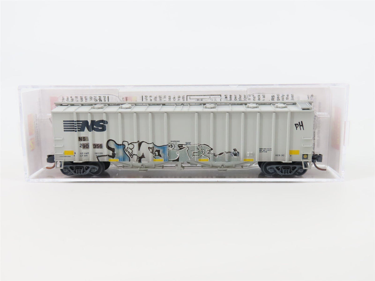 N Micro-Trains MTL #09844020 NS Norfolk Southern 50&#39; Airslide Hopper w/ Graffiti