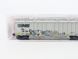 N Micro-Trains MTL #09844020 NS Norfolk Southern 50' Airslide Hopper w/ Graffiti