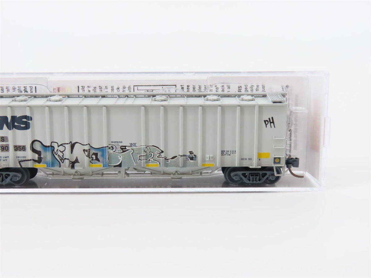 N Micro-Trains MTL #09844020 NS Norfolk Southern 50&#39; Airslide Hopper w/ Graffiti