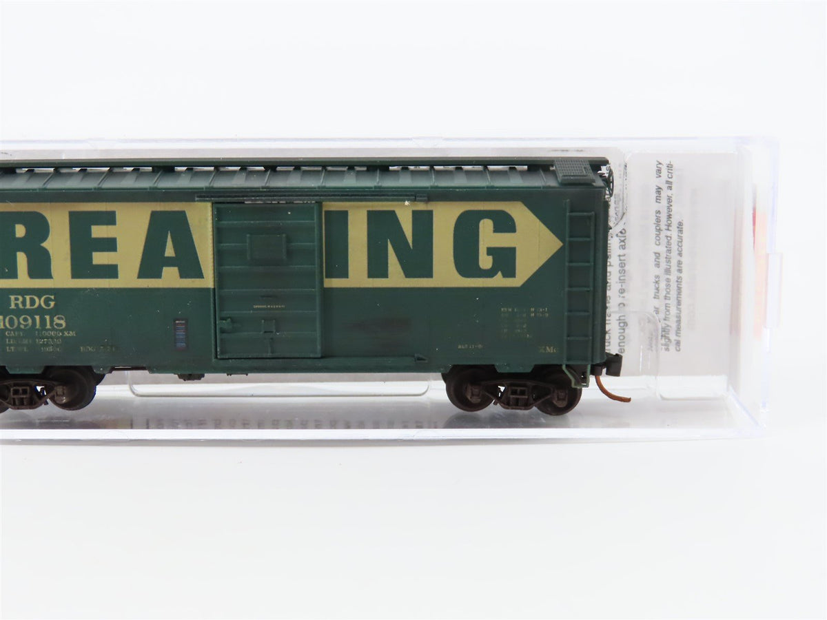 N Scale Micro-Trains MTL #02052177 RDG Reading 40&#39; Box Car #109118 - Weathered