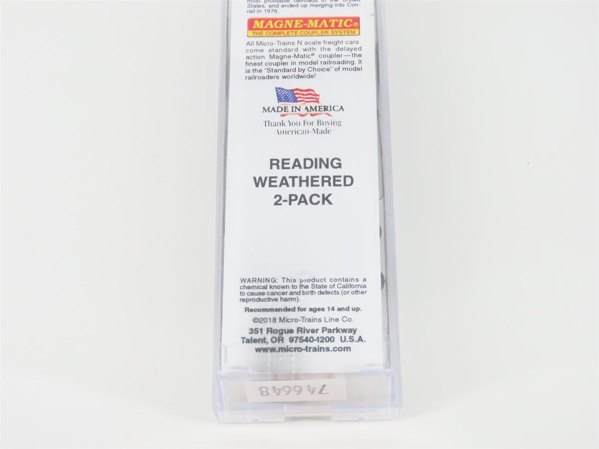 N Scale Micro-Trains MTL #02052177 RDG Reading 40&#39; Box Car #109118 - Weathered