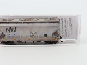 N Scale Micro-Trains MTL 09244051 NW Norfolk & Western 2-Bay Hopper - Weathered