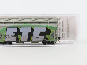 N Micro-Trains MTL 09244240 NS Norfolk Southern 2-Bay Hopper #294239 w/ Graffiti