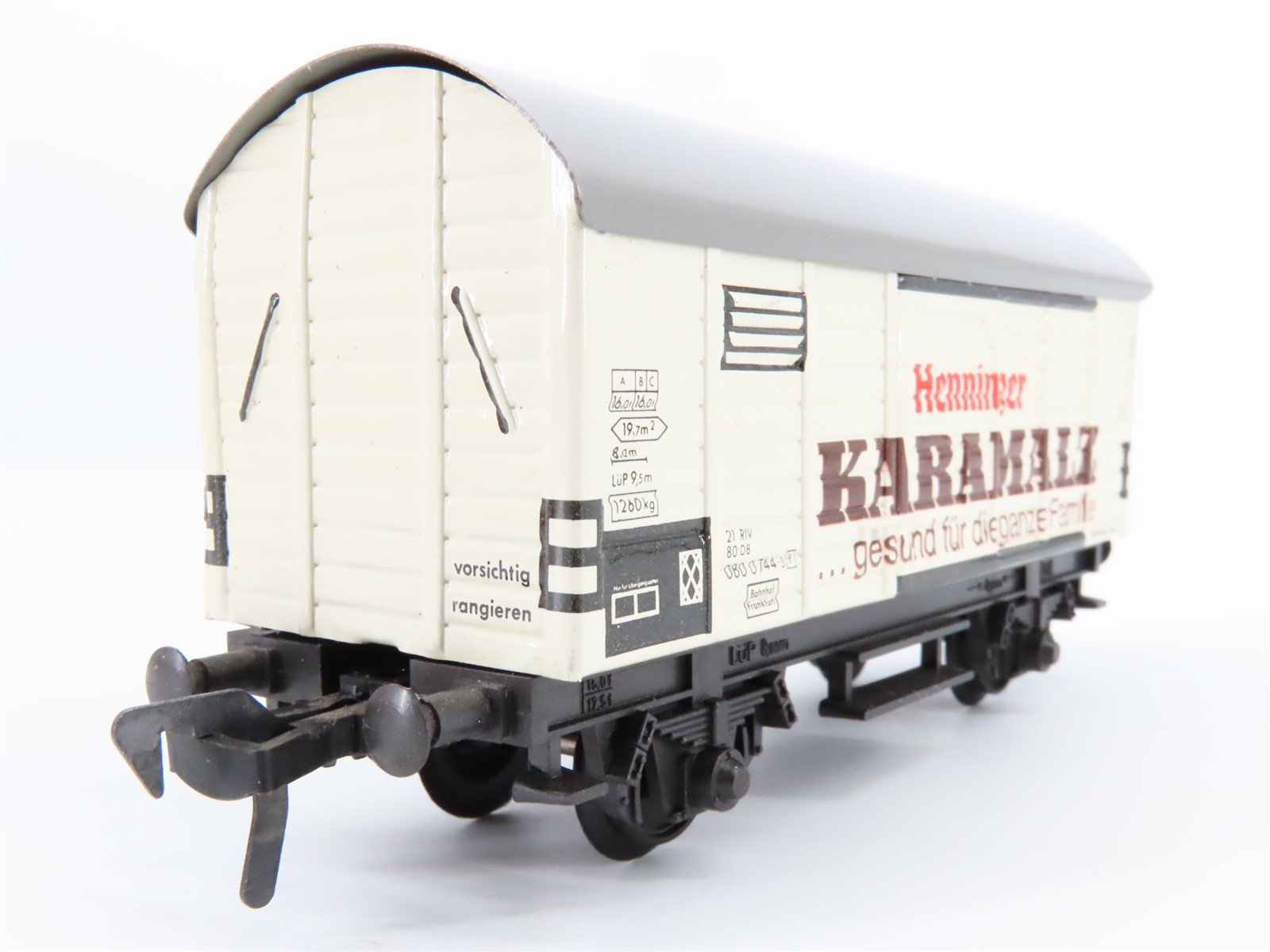HO Scale Fleischmann Tinplate 5024 Henninger Karamalz Reefer #744-3P