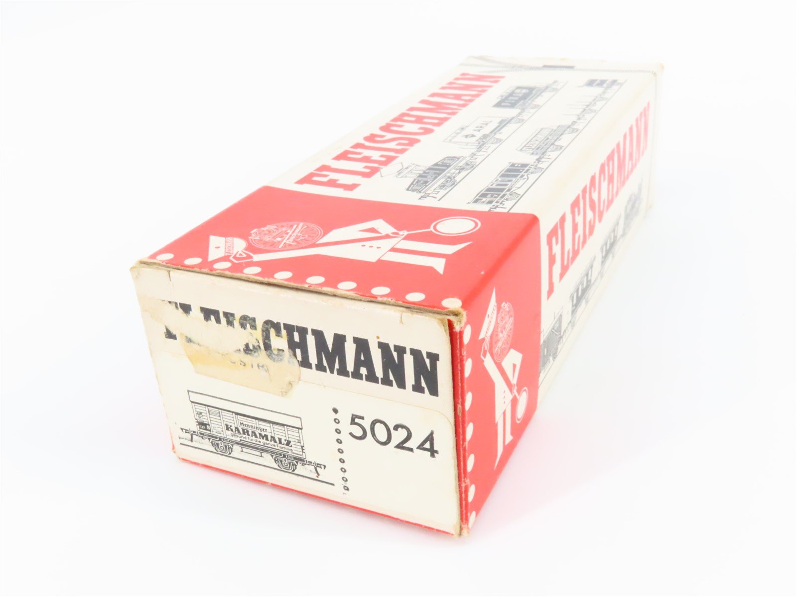 HO Scale Fleischmann Tinplate 5024 Henninger Karamalz Reefer #744-3P