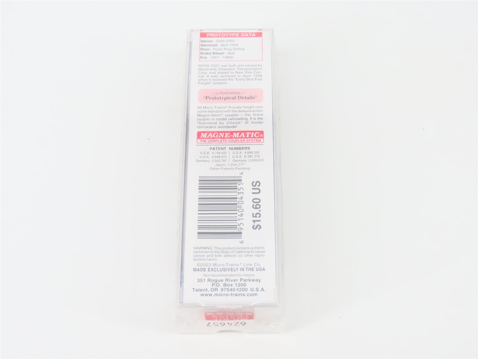 N Micro-Trains MTL 21440 NYRX New York Central 