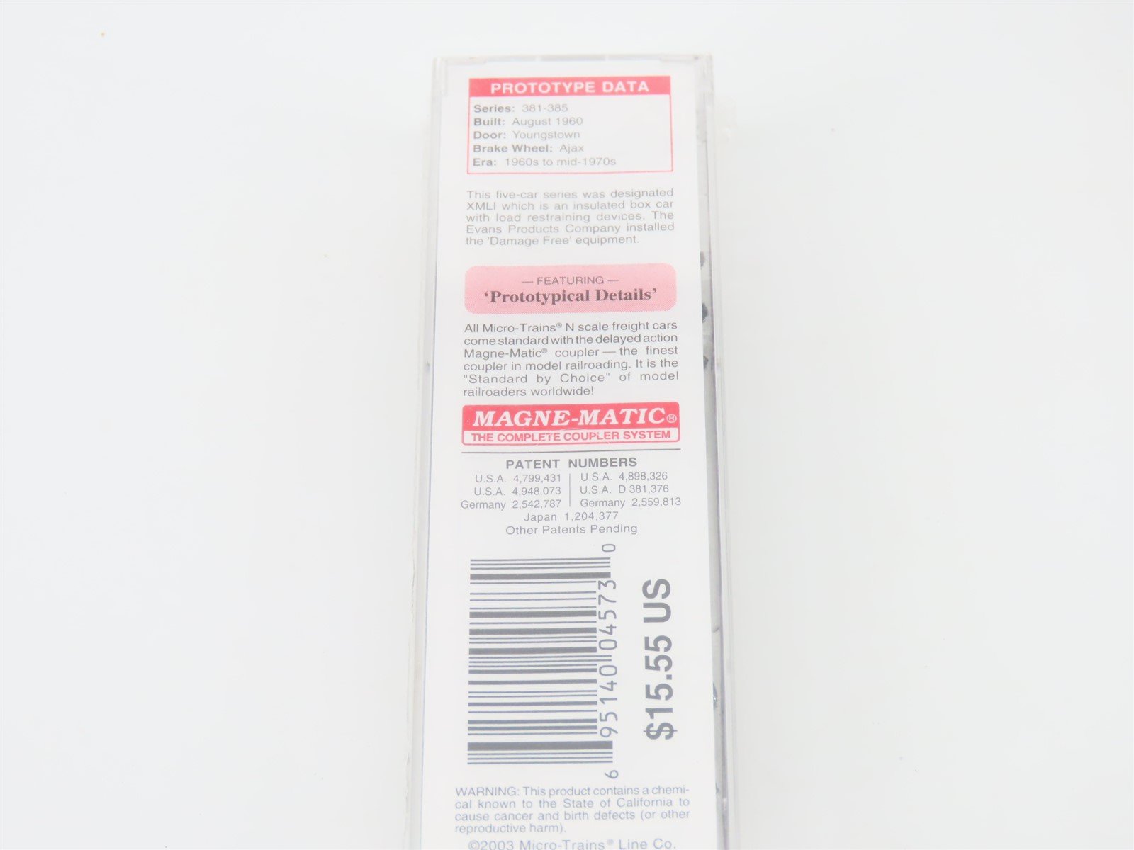 N Scale Micro-Trains MTL 21430 CGW Chicago Great Western 40' Box Car #382 Sealed