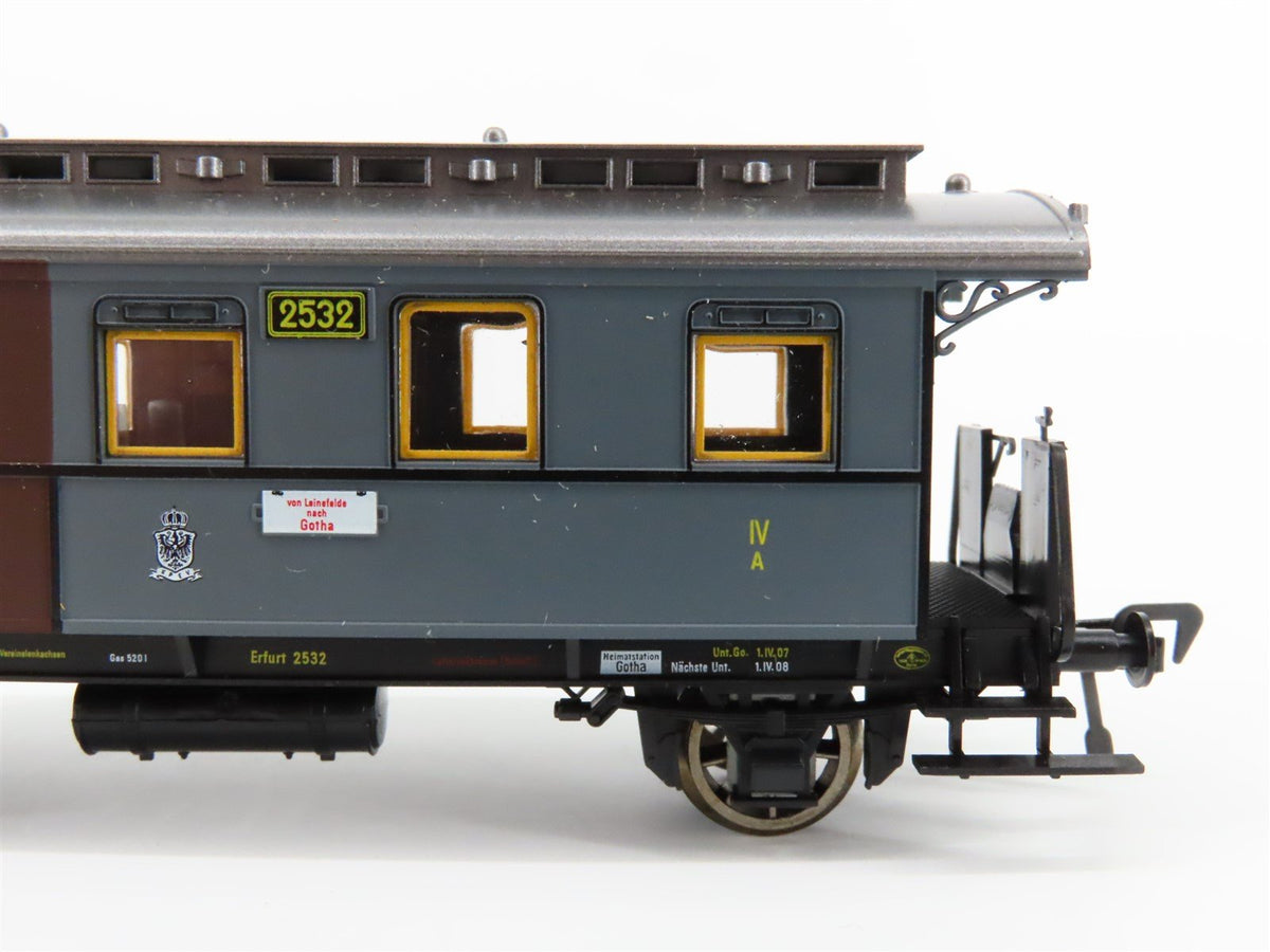 HO Scale Fleischmann 5814 KPEV Prussian 3rd &amp; 4th Class Coach Passenger #2532