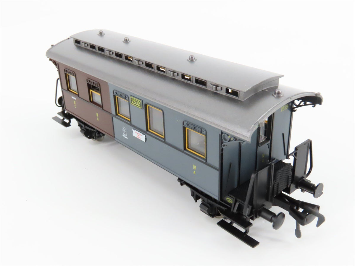 HO Scale Fleischmann 5814 KPEV Prussian 3rd &amp; 4th Class Coach Passenger #2532