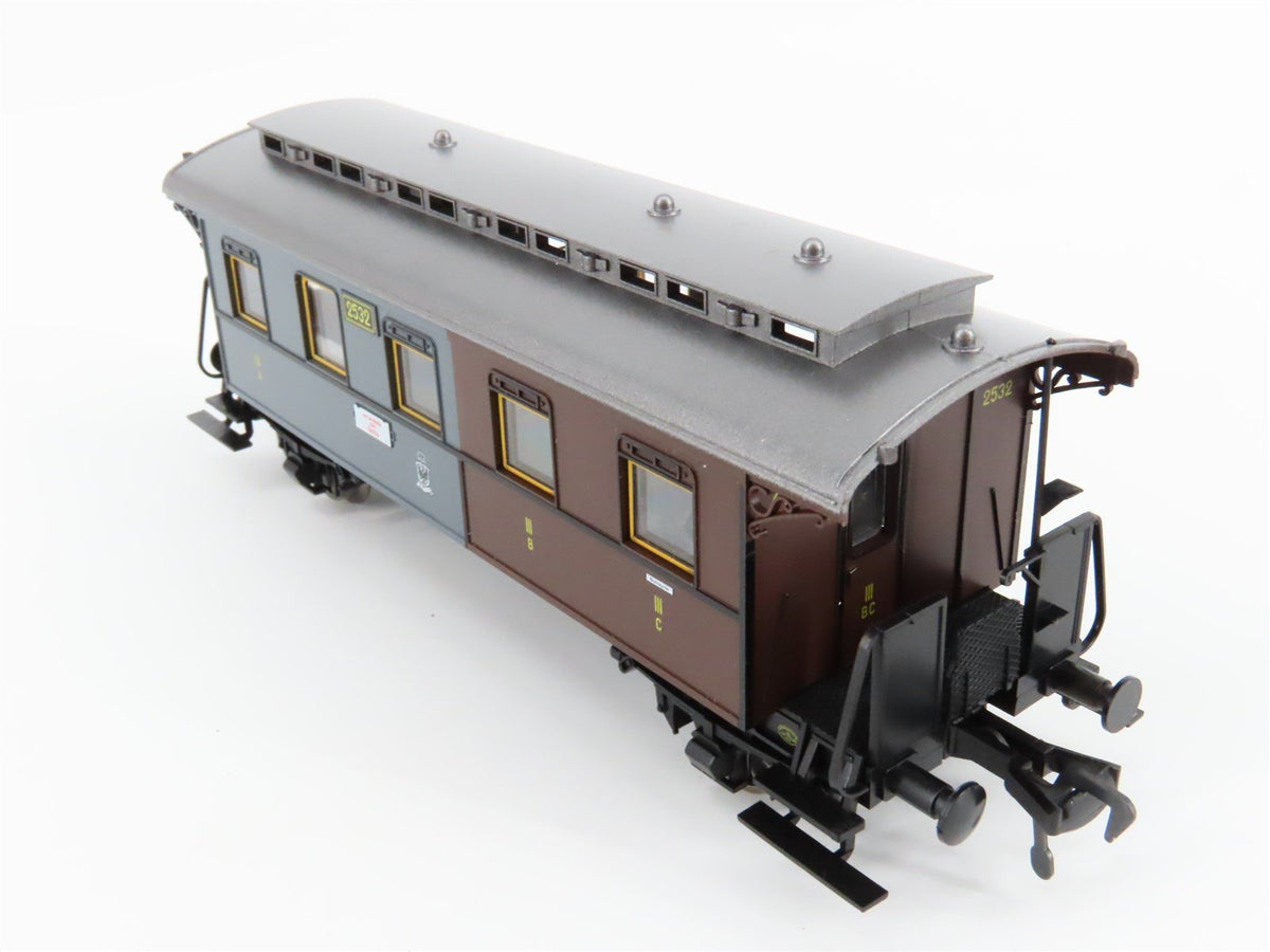 HO Scale Fleischmann 5814 KPEV Prussian 3rd &amp; 4th Class Coach Passenger #2532