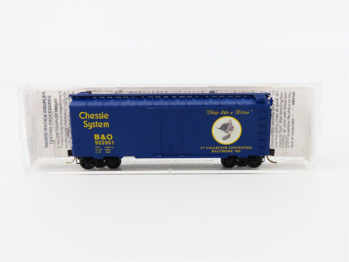 N Scale Micro-Trains MTL NSC 7-95 B&amp;O Chessie System Plug Door Box Car #922951