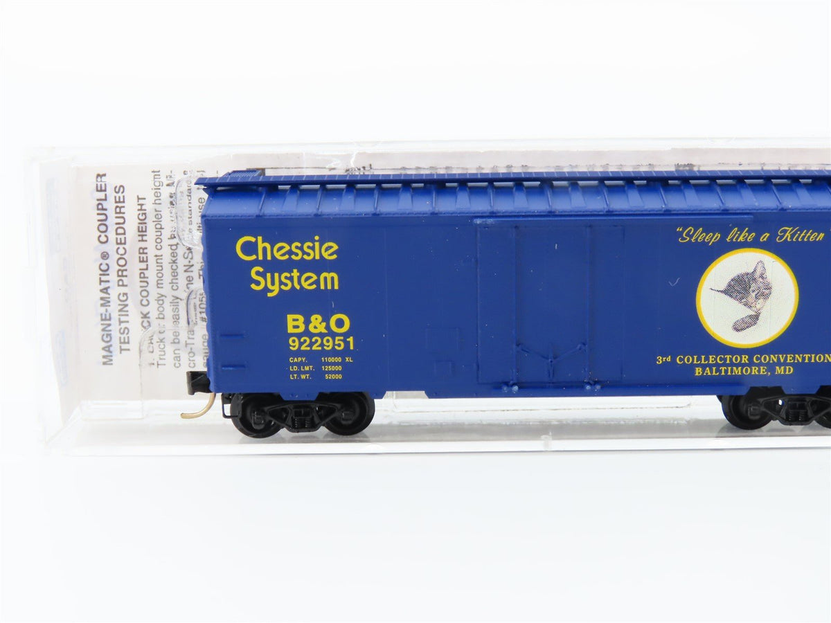 N Scale Micro-Trains MTL NSC 7-95 B&amp;O Chessie System Plug Door Box Car #922951