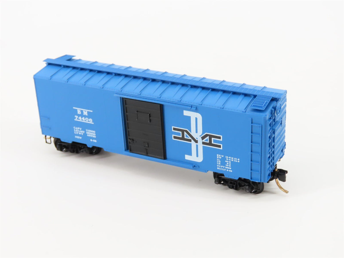 N Scale Micro-Trains MTL 20140 BM Boston &amp; Maine 40&#39; Single Door Box Car #74406