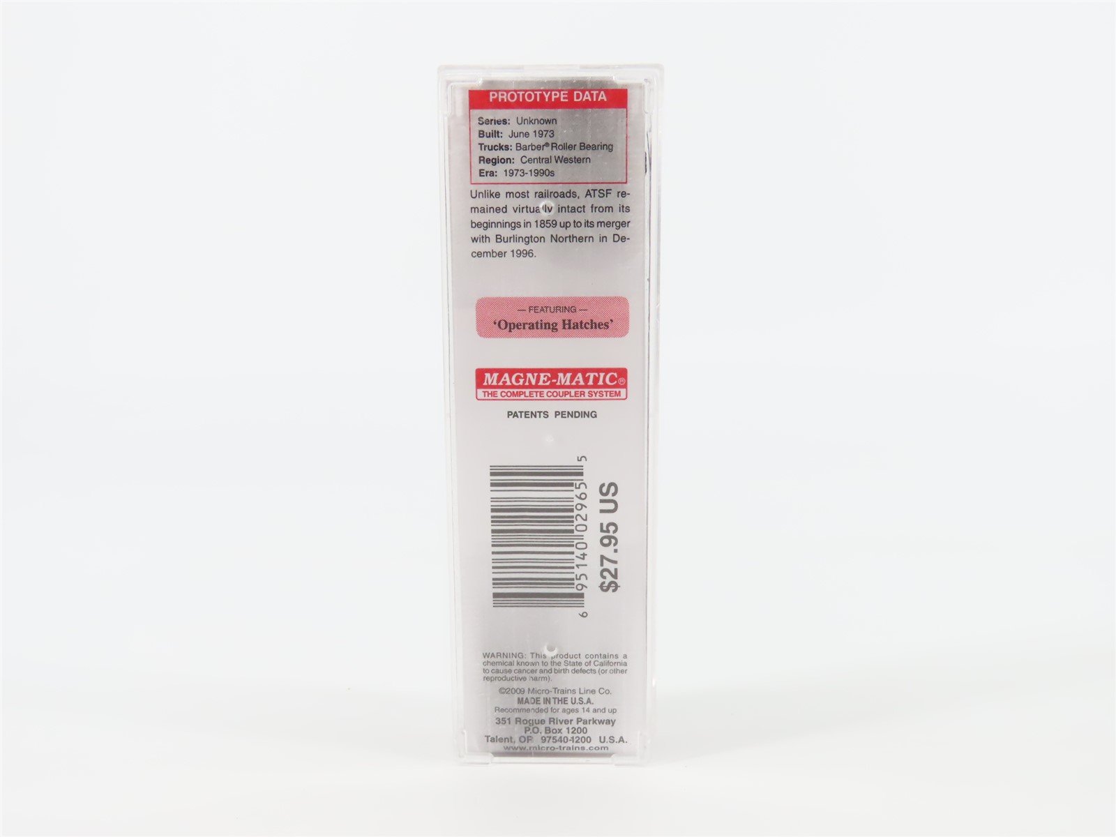 N Scale Micro-Trains MTL 09444102 ATSF Santa Fe 3-Bay Hopper #313867 w/ Graffiti