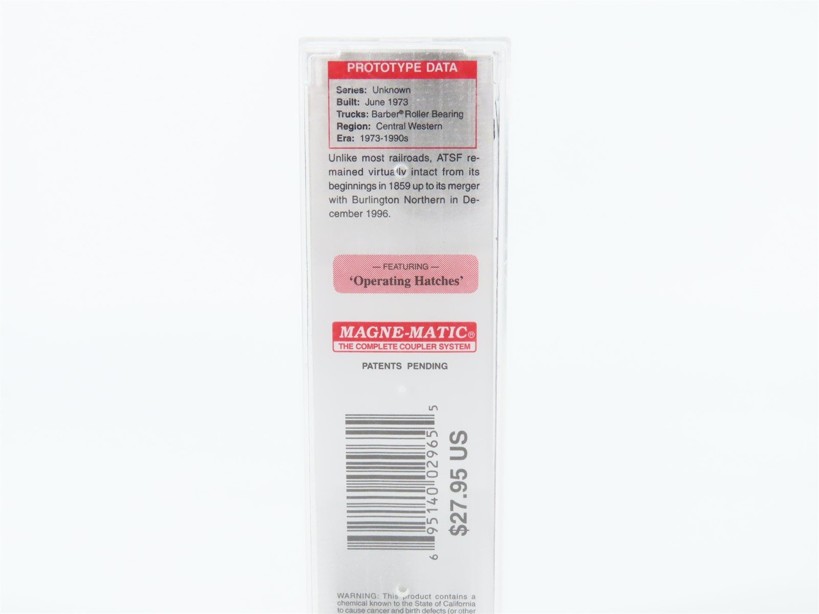 N Scale Micro-Trains MTL 09444102 ATSF Santa Fe 3-Bay Hopper #313867 w/ Graffiti