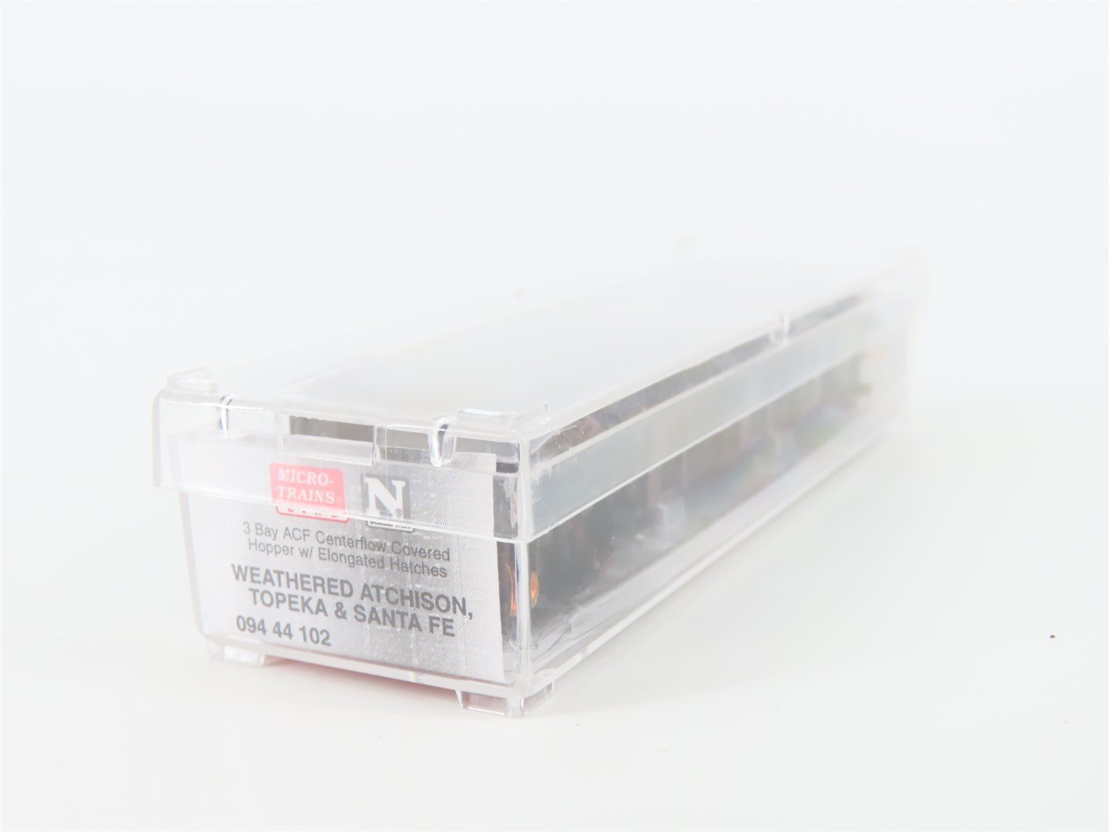 N Scale Micro-Trains MTL 09444102 ATSF Santa Fe 3-Bay Hopper #313867 w/ Graffiti