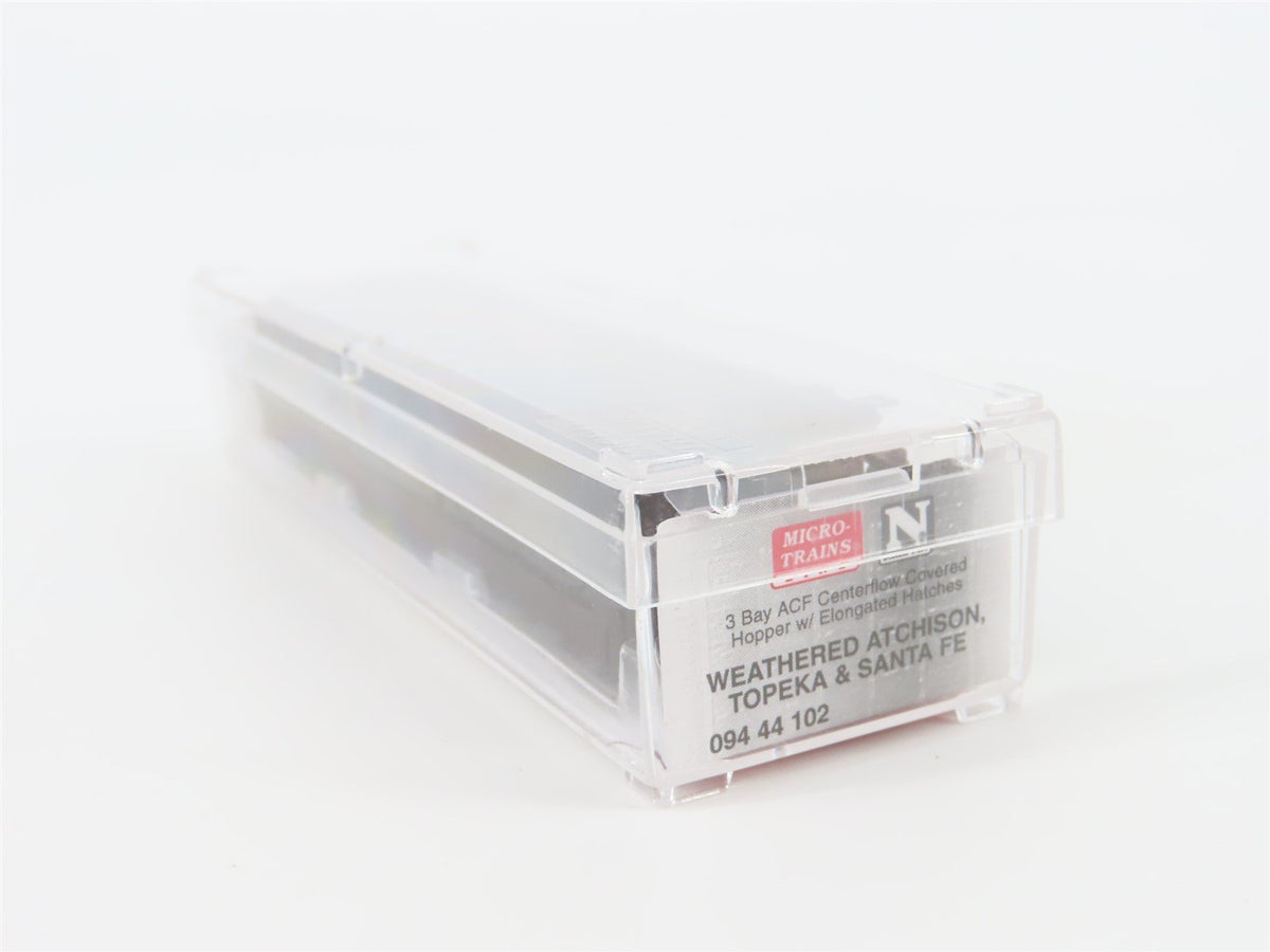 N Scale Micro-Trains MTL 09444102 ATSF Santa Fe 3-Bay Hopper #313867 w/ Graffiti