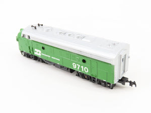 HO Scale Bachmann BN Burlington Northern F7A Diesel Locomotive #9710 w/ Caboose