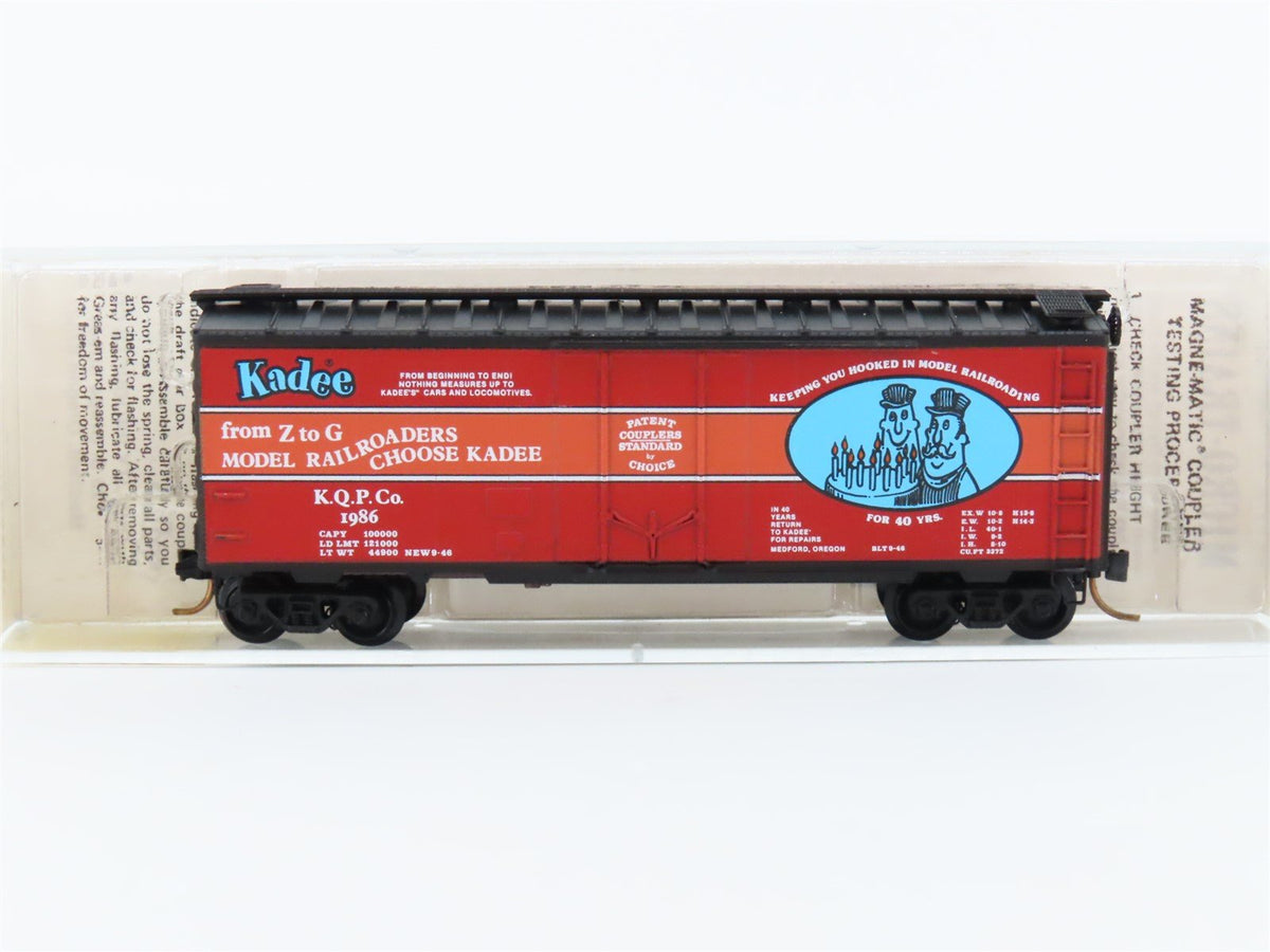 N Scale Kadee Micro-Trains MTL 21046 KQPC 40th Anniversary 40&#39; Box Car #1986