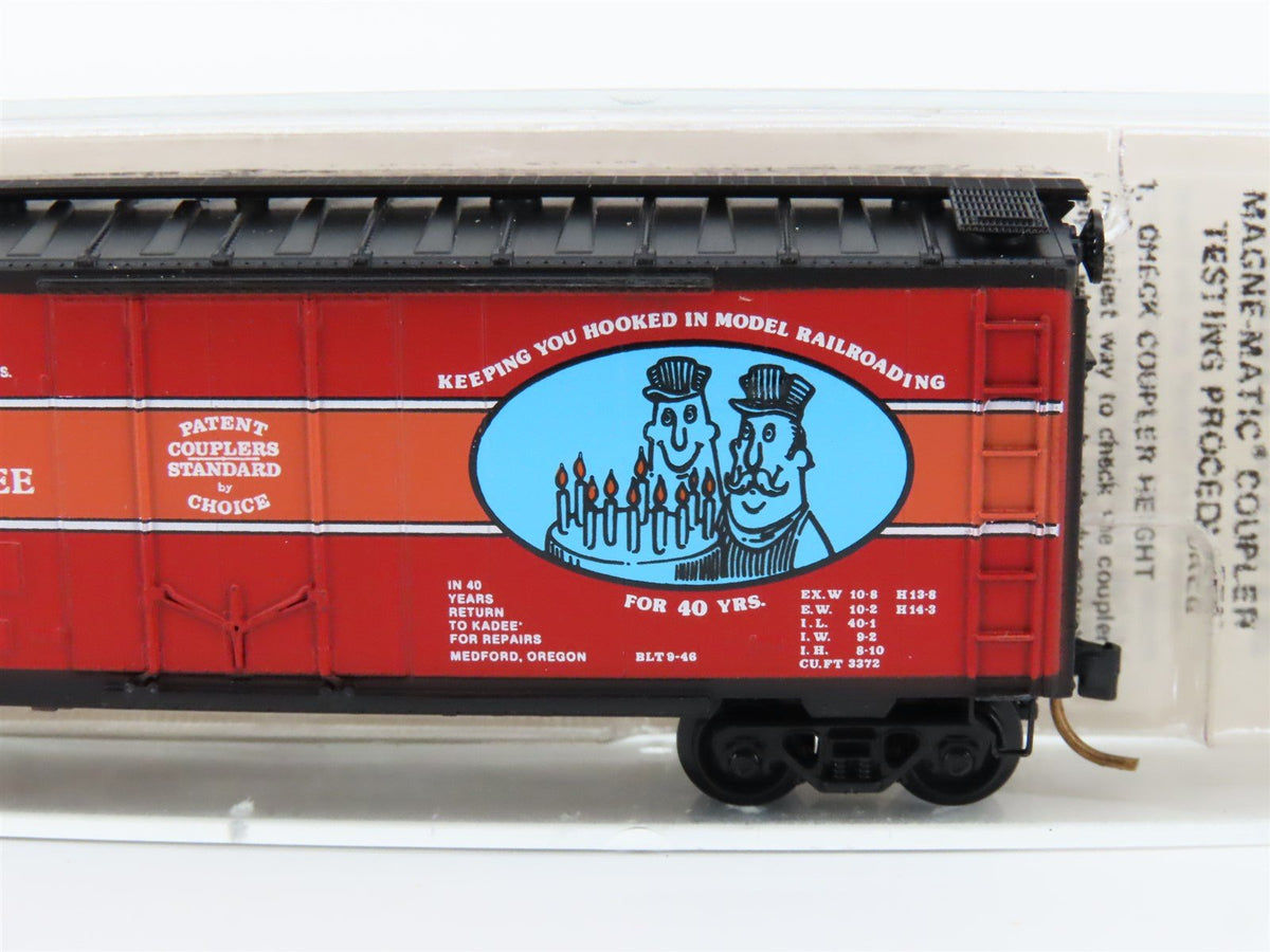 N Scale Kadee Micro-Trains MTL 21046 KQPC 40th Anniversary 40&#39; Box Car #1986