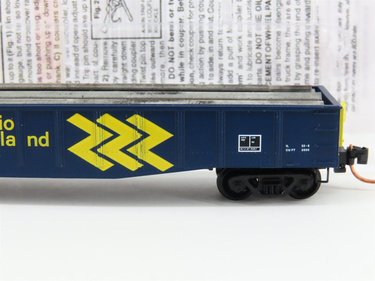 N Micro-Trains MTL 10500190 ONT Ontario Northland 50&#39; Gondola w/ Load #5019