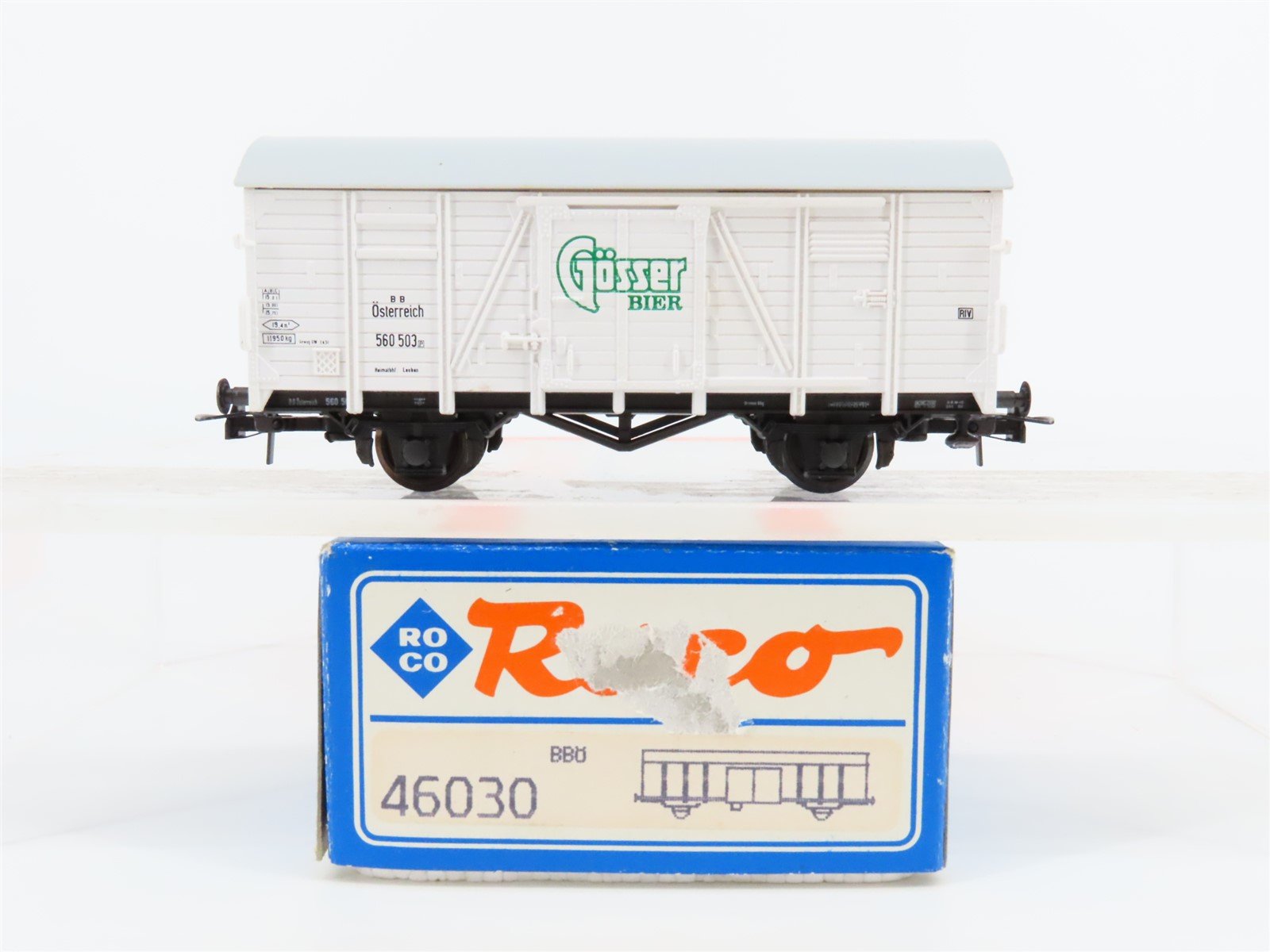 HO Scale Roco 46030 BBO Austrian Gösser Beer Reefer #560 503P