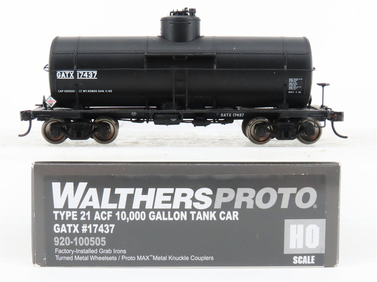 HO Scale Walthers Proto 920-100505 GATX Type 21 ACF 10k Gal Tankcar #17437