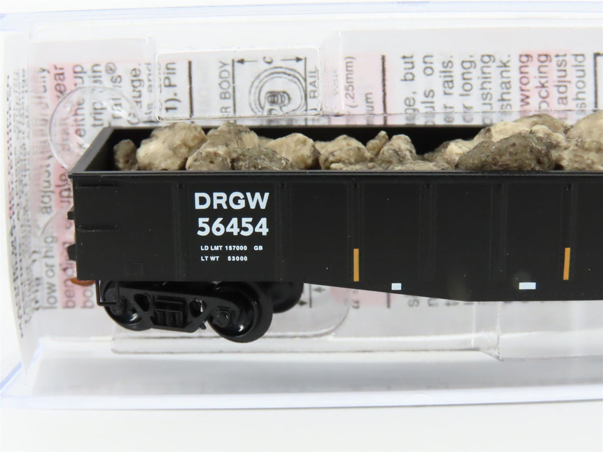 N Micro-Trains MTL 10500141 DRGW Rio Grande 50&#39; Gondola w/ Rock Load #56454