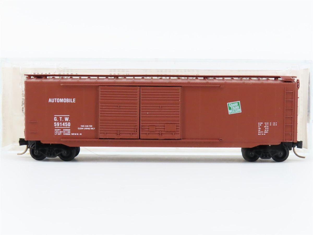 N Scale Kadee Micro-Trains MTL 34170 GTW Grand Trunk Western 50&#39; Box Car #591450