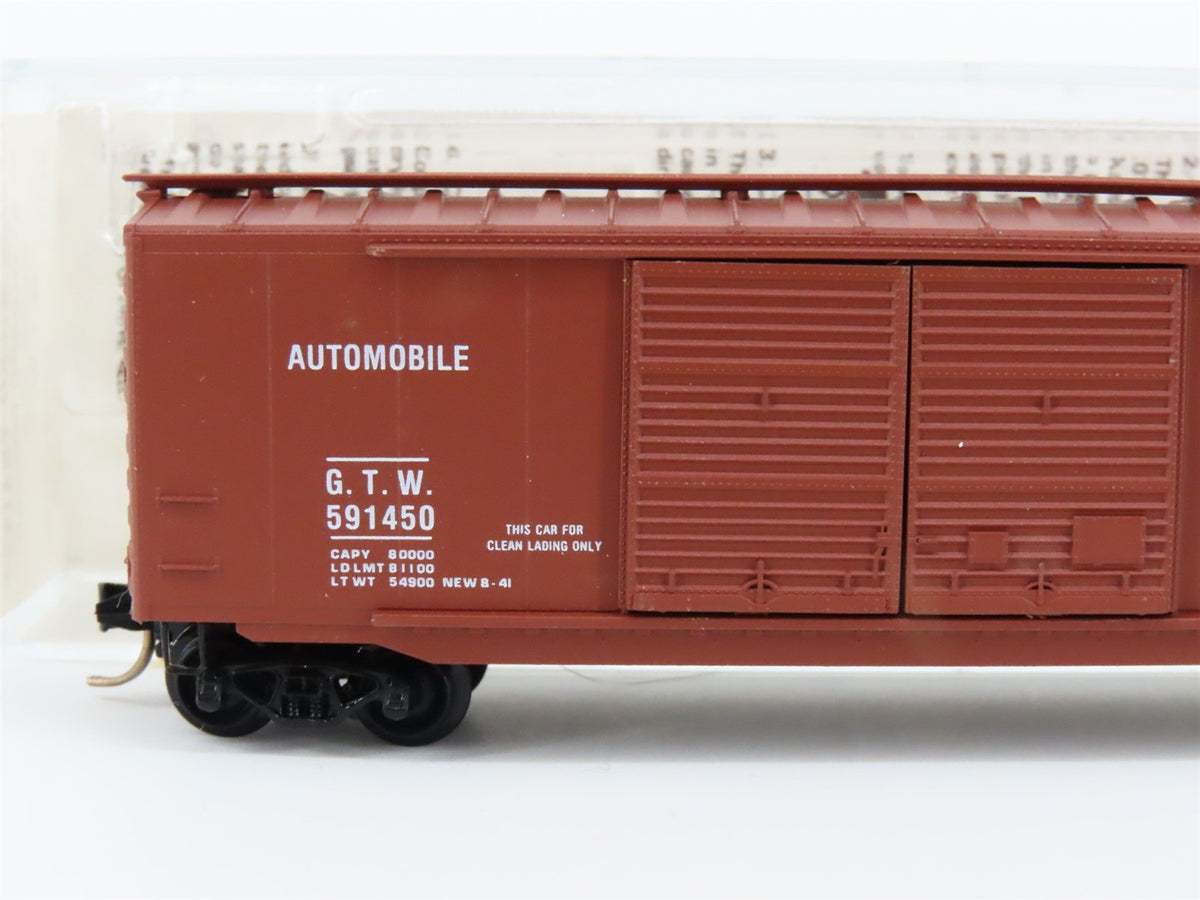 N Scale Kadee Micro-Trains MTL 34170 GTW Grand Trunk Western 50&#39; Box Car #591450