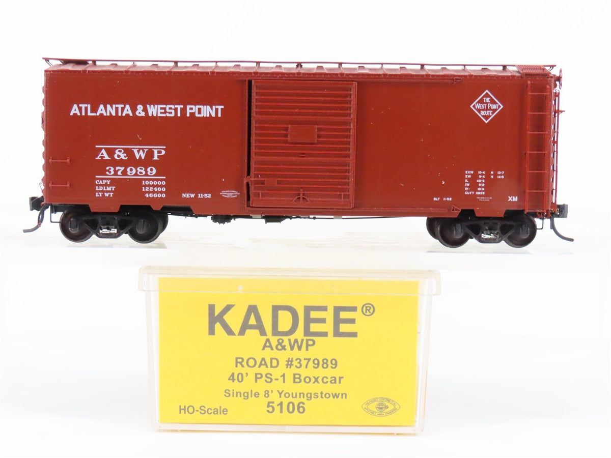 HO Scale Kadee 5106 AWP Atlanta &amp; West Point 40&#39; PS-1 Boxcar #37989