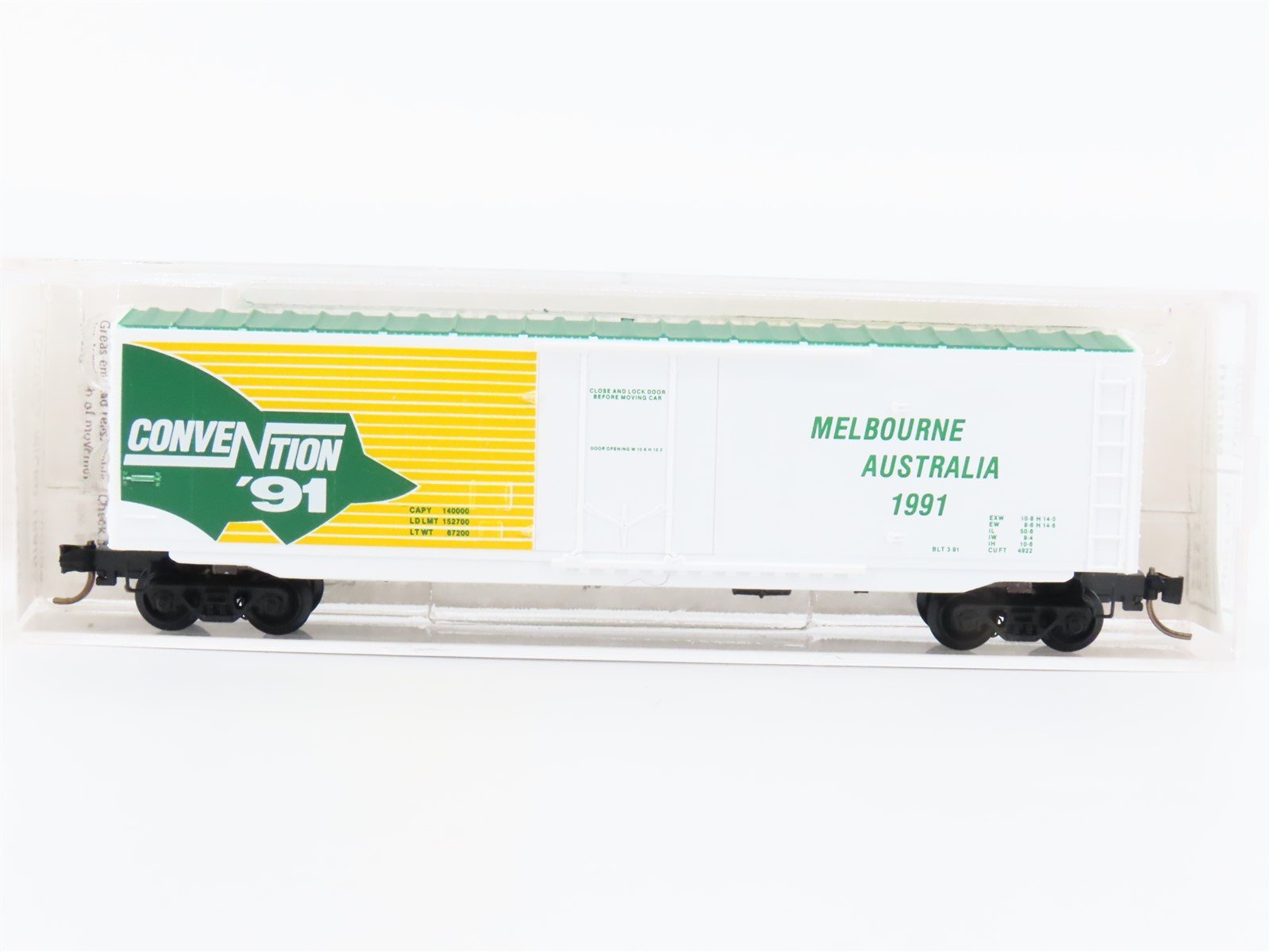 N Kadee Micro-Trains MTL Special Run Melbourne Australia Convention Box Car 1991