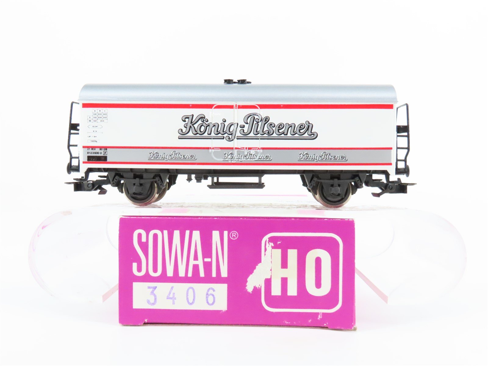 HO Scale SOWA-N 3406 DB German König-Pilsener Beer Reefer #600-3P