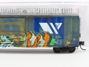 N Micro-Trains MTL 02552620 MRL Montana Rail Link 50' Box Car #21104 w/ Graffiti