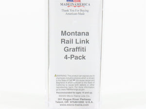N Micro-Trains MTL 02552620 MRL Montana Rail Link 50' Box Car #21104 w/ Graffiti
