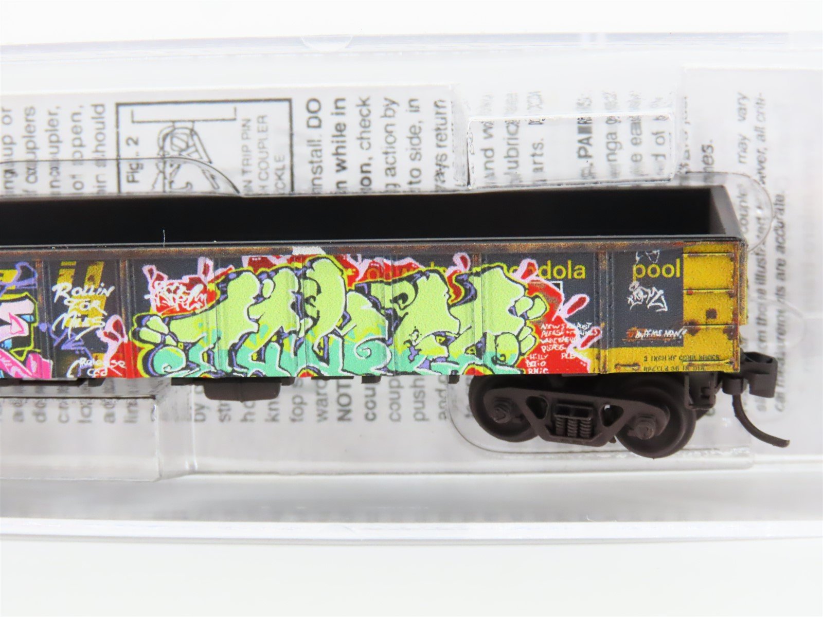 N Scale Micro-Trains MTL 10551790 GONX Railgon 50' Gondola #310510 w/ Graffiti