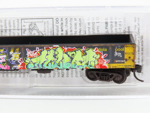 N Scale Micro-Trains MTL 10551790 GONX Railgon 50' Gondola #310510 w/ Graffiti
