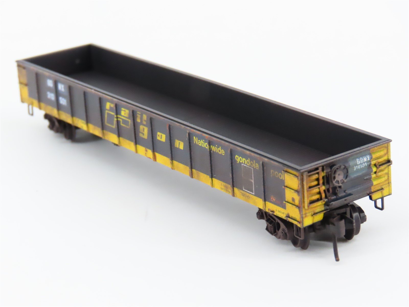 N Scale Micro-Trains MTL 10551790 GONX Railgon 50' Gondola #310510 w/ Graffiti